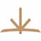 Ekena Millwork Alberta Smooth Timber Gable Bracket, Western Red Cedar, 84"W x 53"H x 3 1/2"D x 5 1/2"F, 15/12 Pitch GBW084X53X0406ALB00SWR - alternate 1